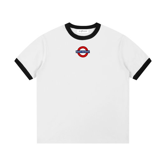 Body To Body (Underground) Contrast Edge Ribbed Crewneck T-Shirt