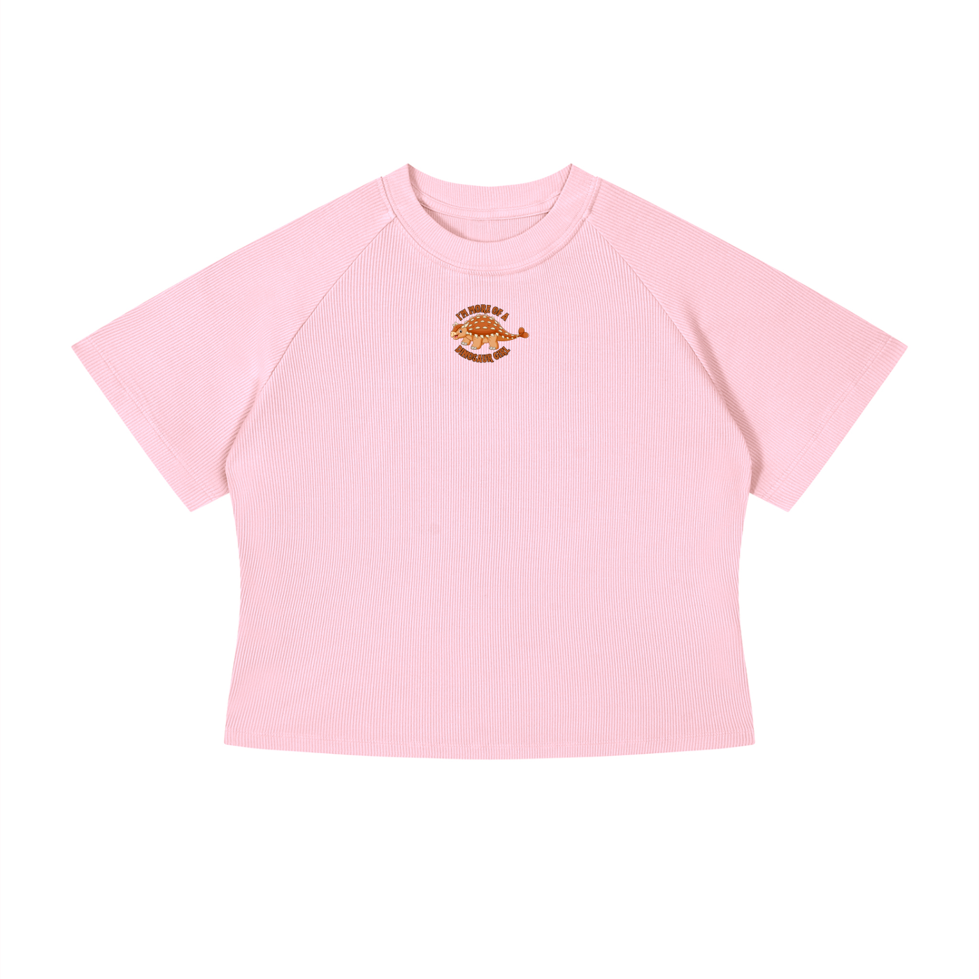 I'm More Of A Dinosaur Girl (Bumpy) Crop T-Shirt