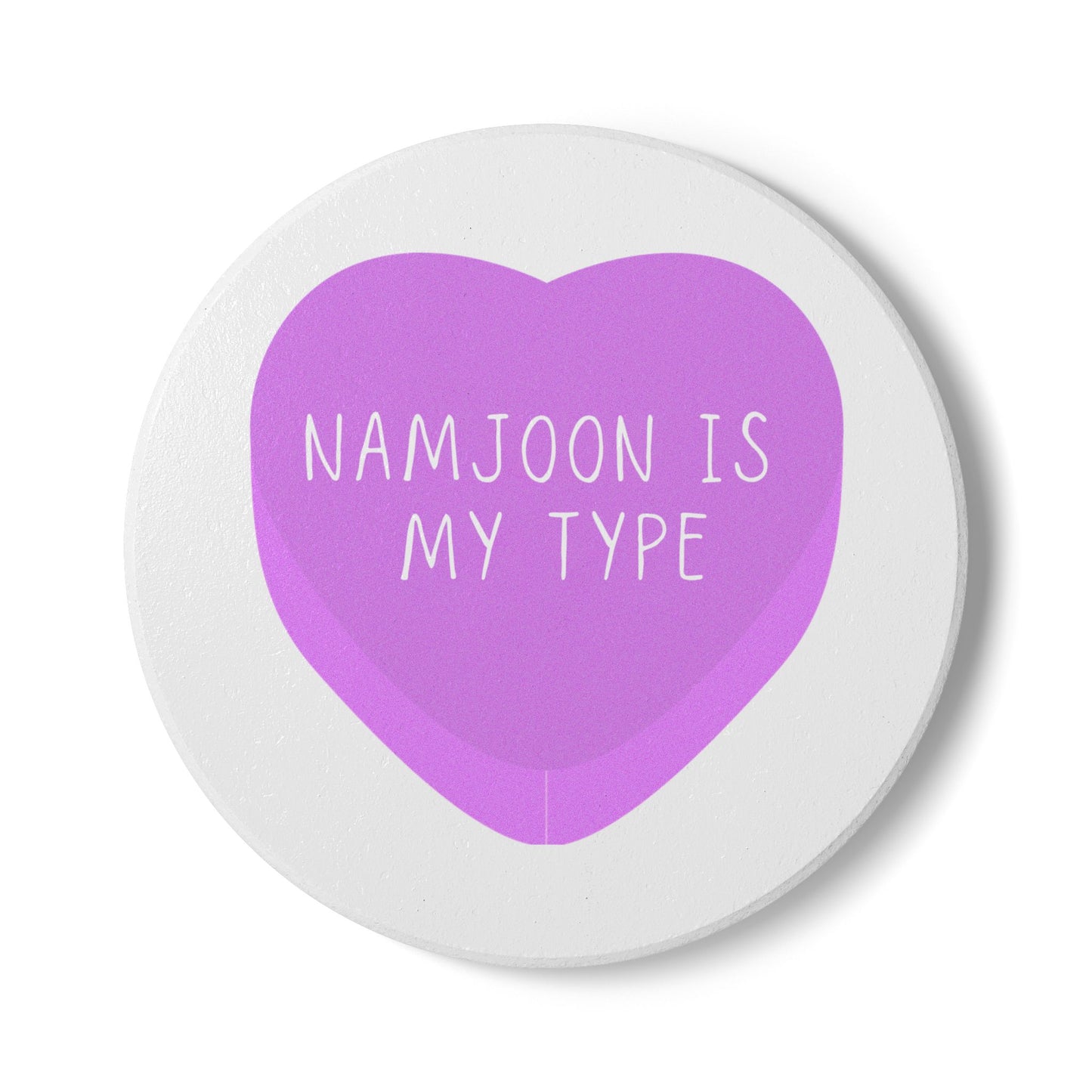 Namjoon Is My Type Ceramic Coaster