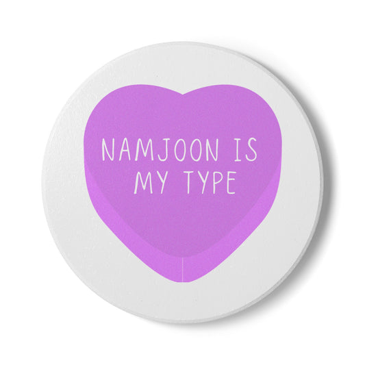 Namjoon Is My Type Ceramic Coaster
