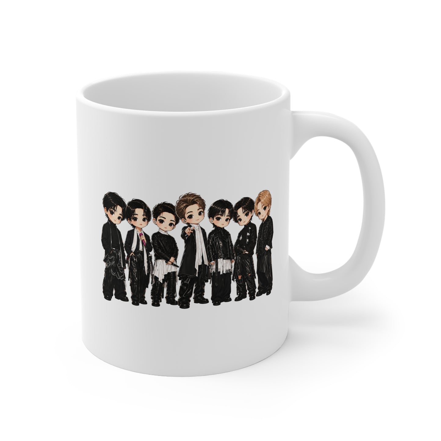 BTS Stage Outfit 11oz White Mug