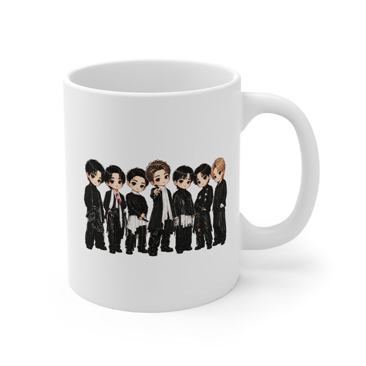 BTS Stage Outfit 11oz White Mug