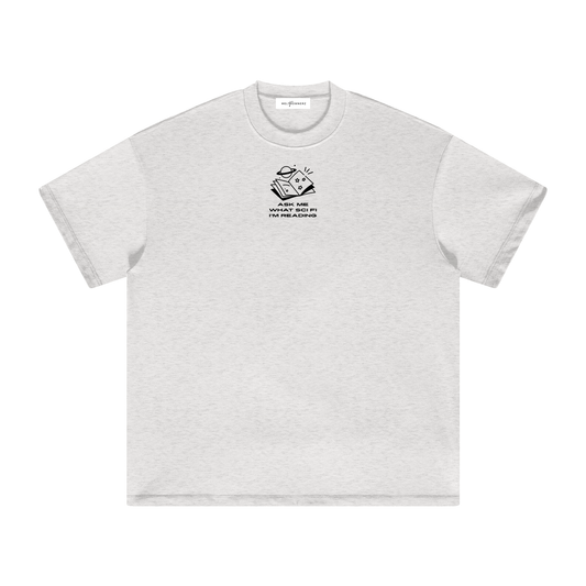 Ask Me What Scifi I'm Reading (Planets) Heavyweight T-Shirt
