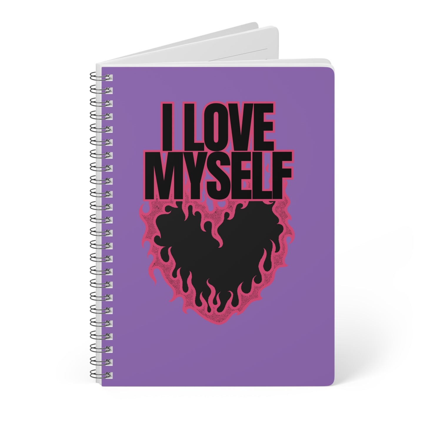 I Love Myself (2) Wirobound Softcover Notebook, A5