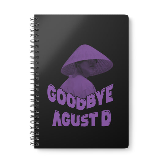 Goodbye Agust D Wirobound Softcover Notebook, A5