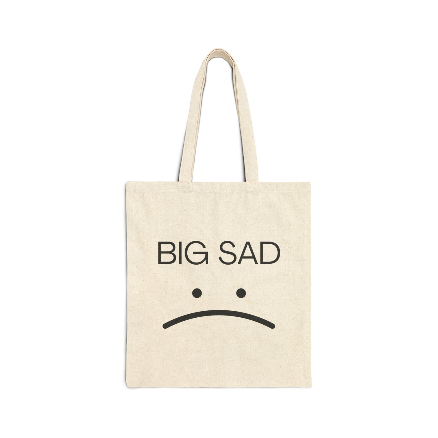 Big Sad Cotton Canvas Tote Bag