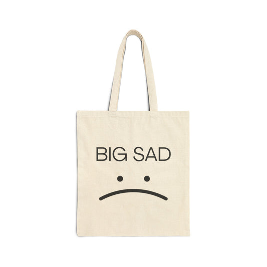 Big Sad Cotton Canvas Tote Bag