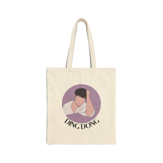 Ding Dong (Jungkook) Cotton Canvas Tote Bag