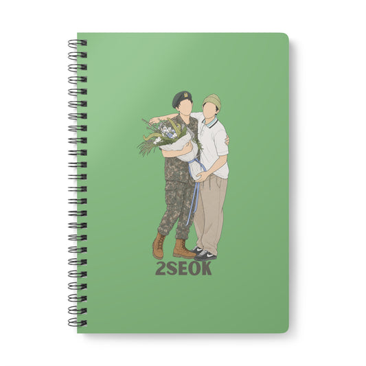 2Seok (J Hope & Jin) Wirobound Softcover Notebook, A5