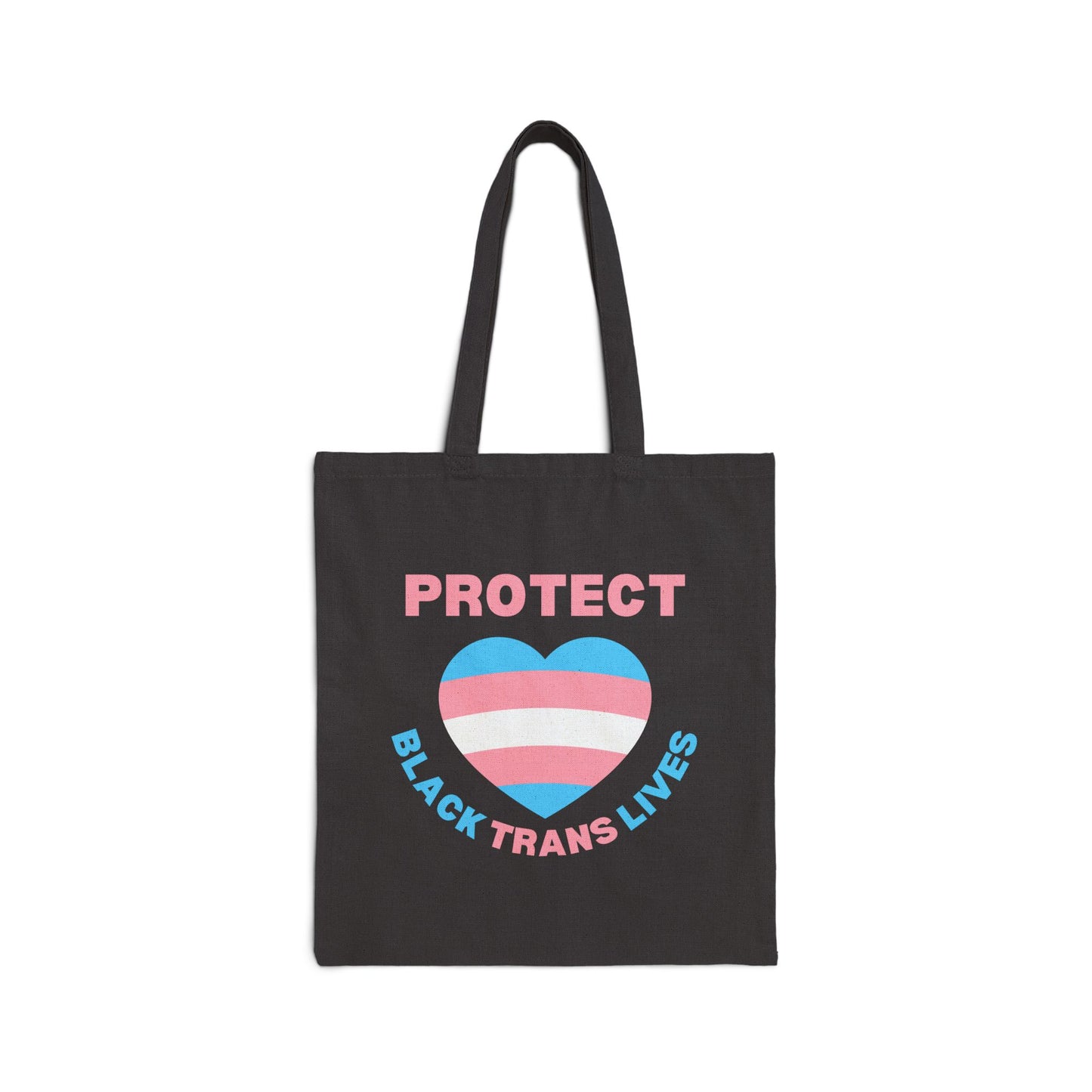 Protect Black Trans Lives Cotton Canvas Tote Bag