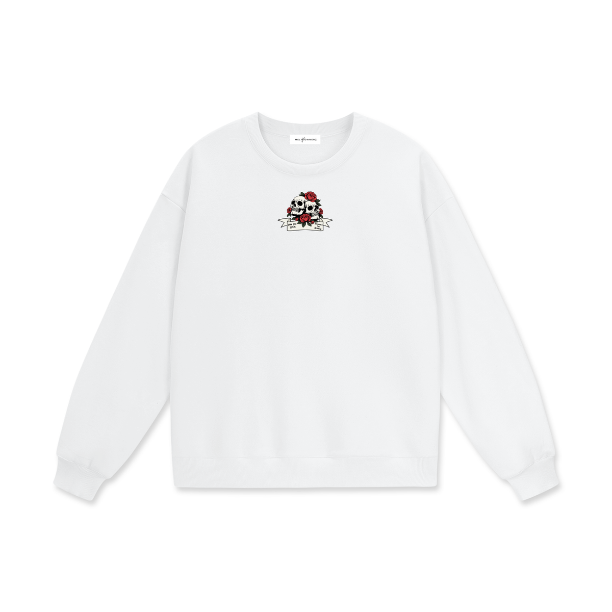 Ask Me What Romance I'm Reading (Skull) Heavyweight Drop Shoulder Sweatshirt