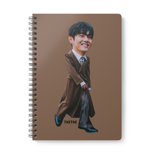 TaeTae (V) Wirobound Softcover Notebook, A5
