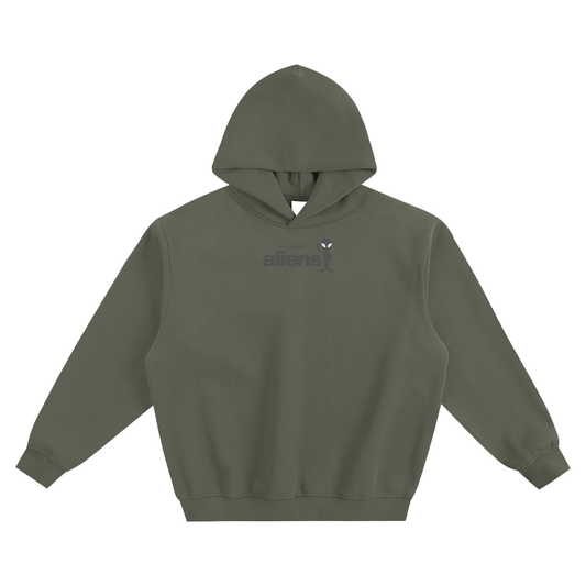 We Livin That Aliens Fleeced Boxy Hoodie