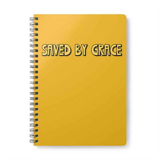 Saved By Grace Wirobound Softcover Notebook, A5