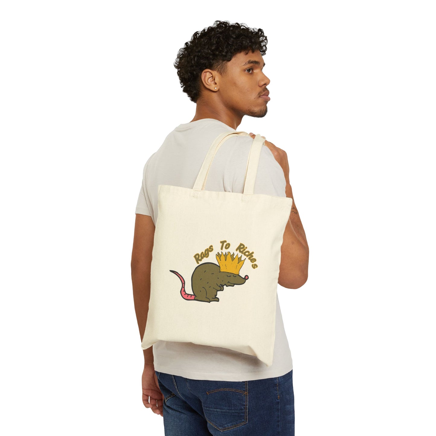 Rags To Riches Cotton Canvas Tote Bag