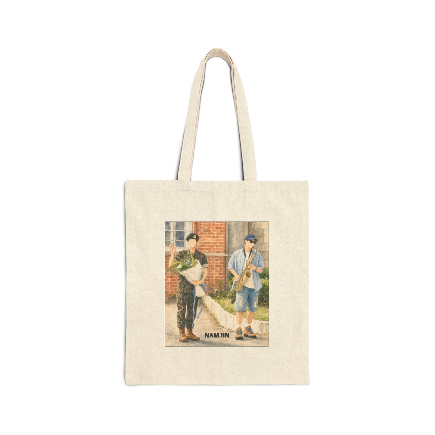 Namjin (Namjoon & Jin) Cotton Canvas Tote Bag