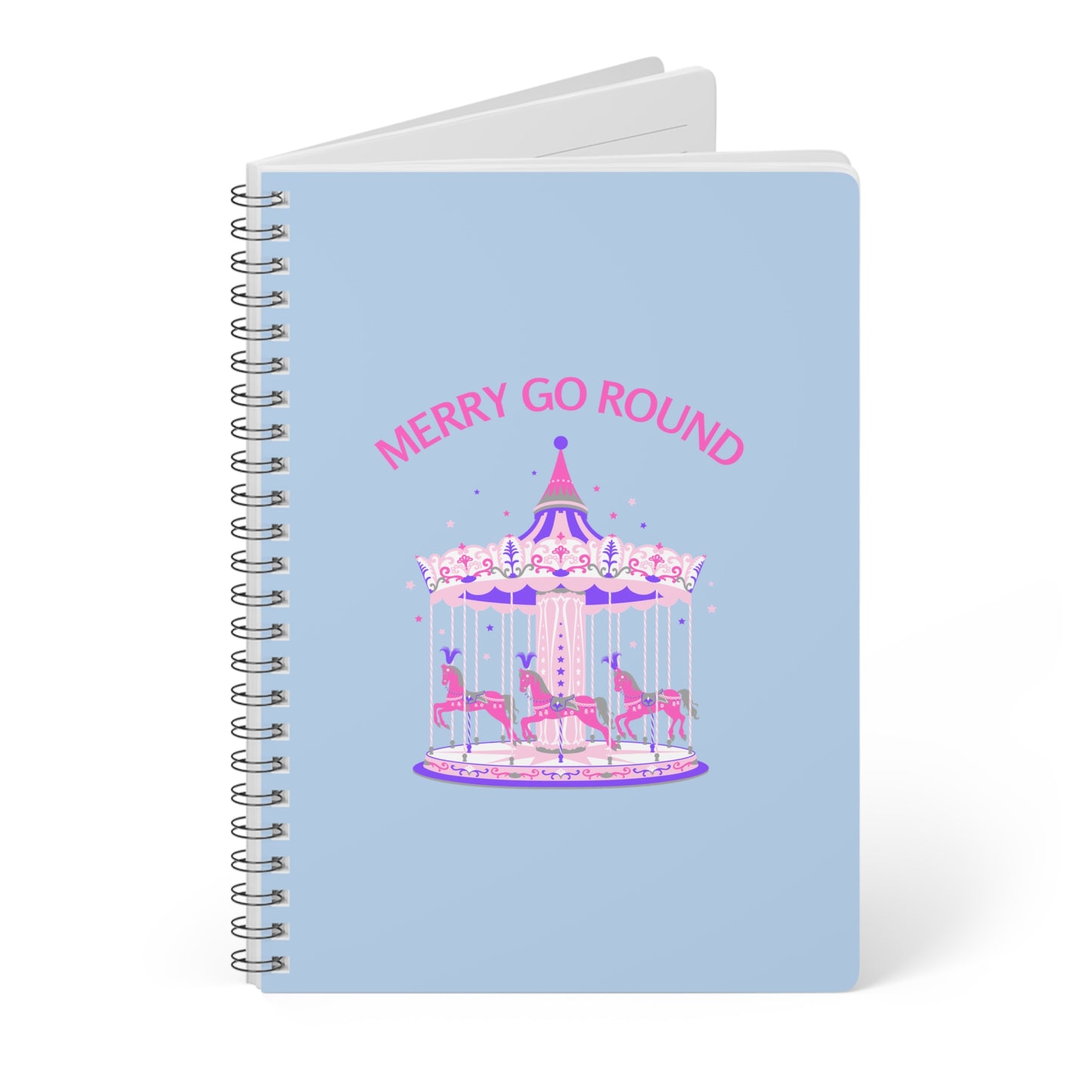 Merry Go Round BTS Arirang Wirobound Softcover Notebook, A5
