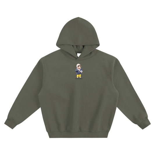 Winter Bear (Taehyung) Fleeced Boxy Hoodie