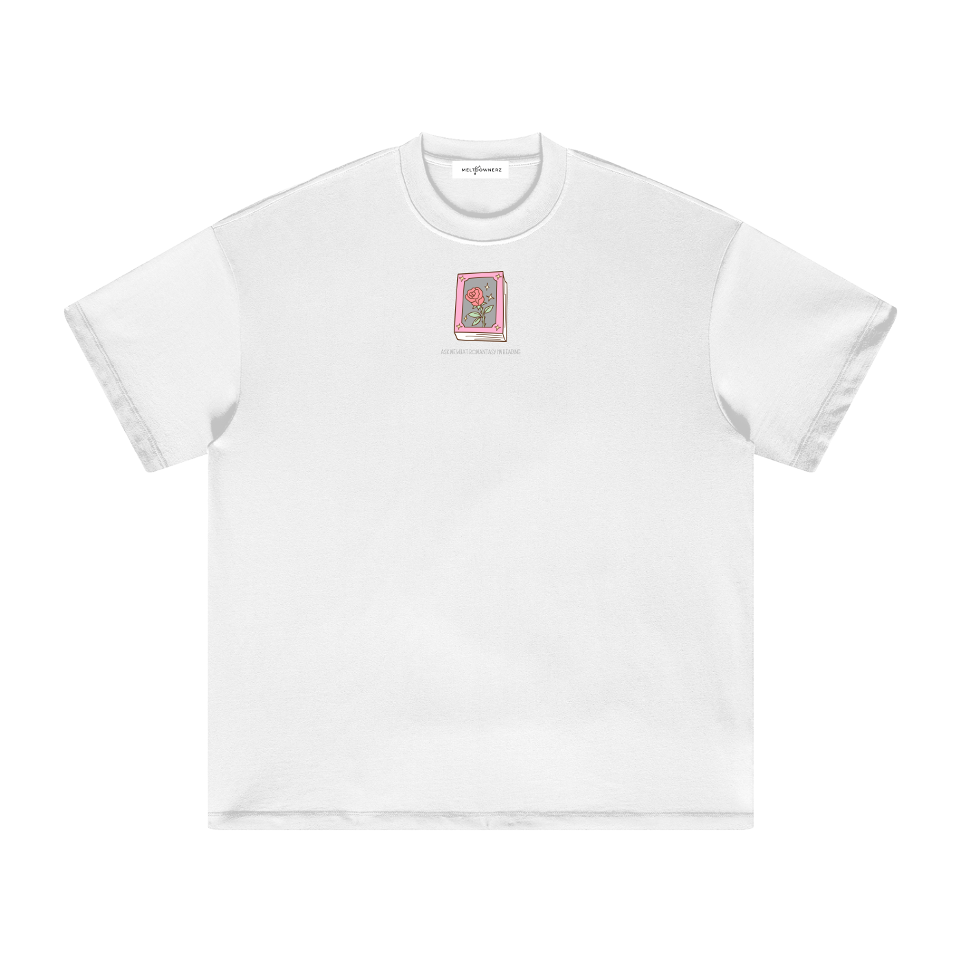 Ask Me What Romantasy I'm Reading (Flower) Heavyweight T-Shirt
