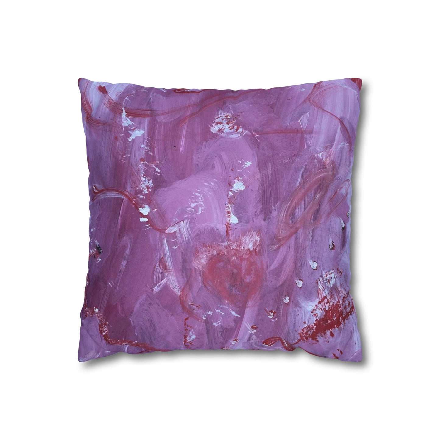 Bloody Valentine Square Poly Canvas Pillowcase