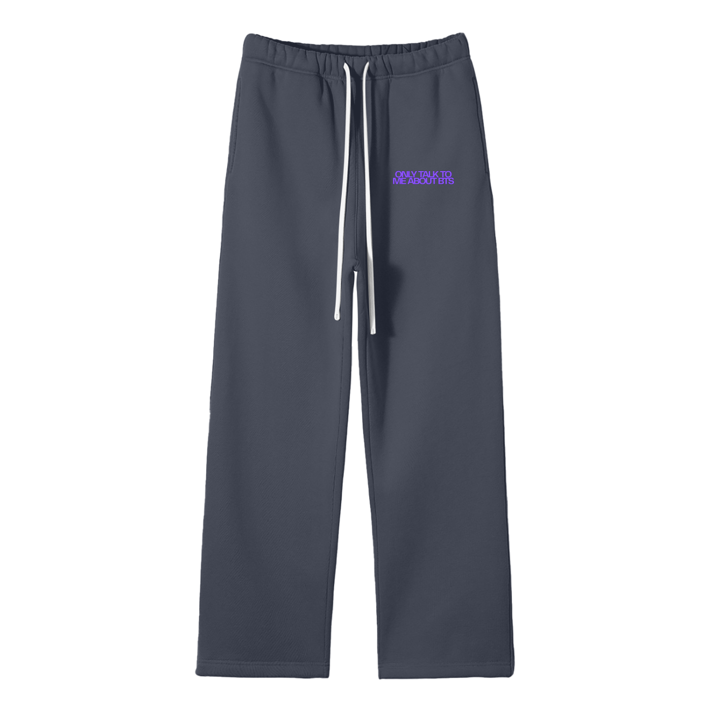 Only Talk To Me About BTS Streetwear Fleece Straight Leg Pants