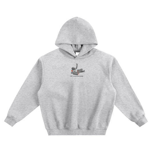 Stop Catastrophising Fleeced Boxy Hoodie