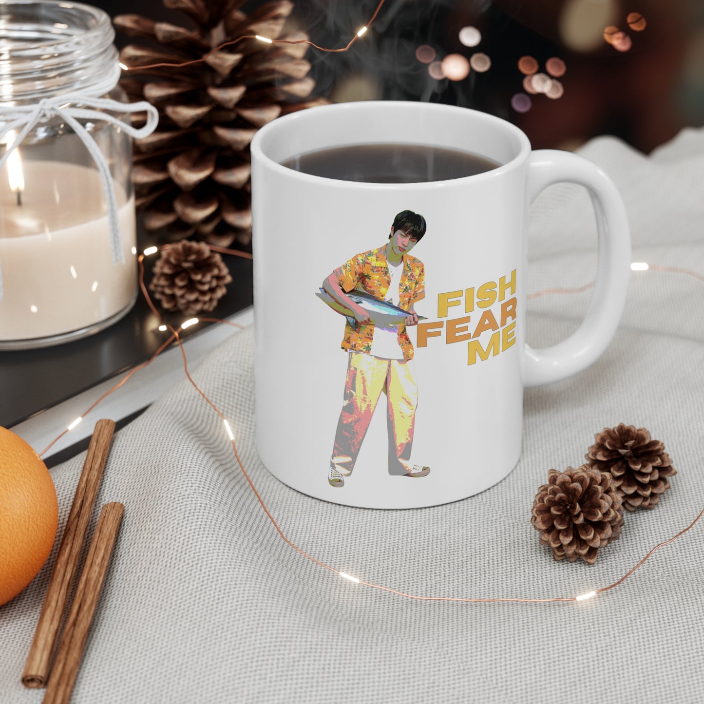 Fish Fear Me (Jin) 11oz White Mug