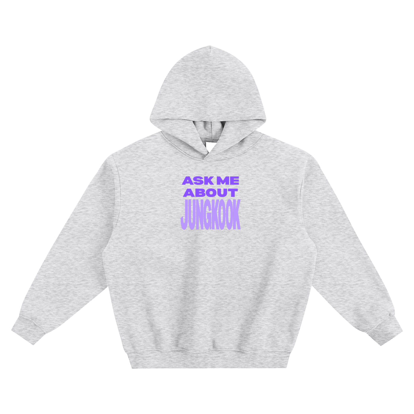 Ask Me About Jungkook Fleeced Boxy Hoodie