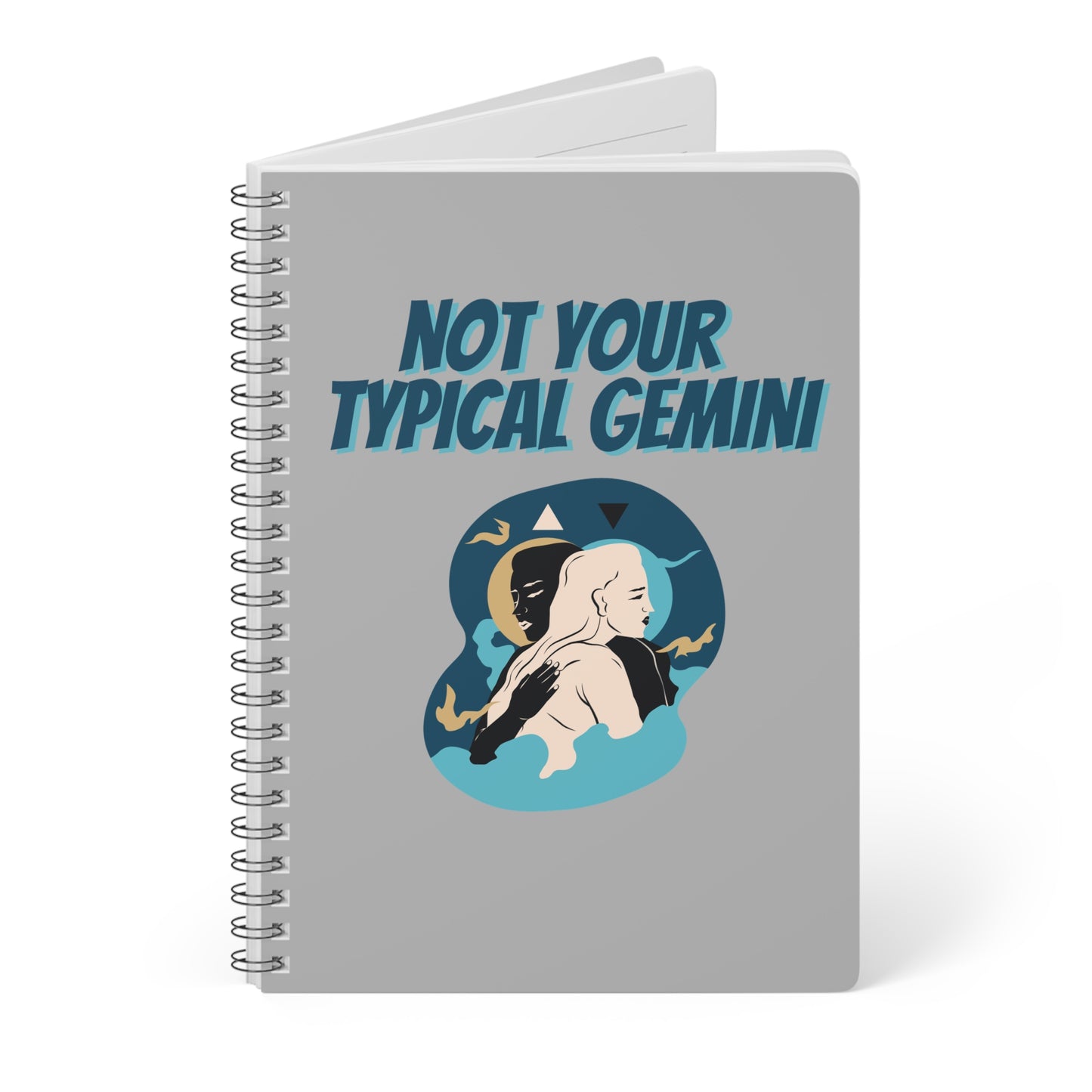 Not Your Typical Gemini Wirobound Softcover Notebook, A5
