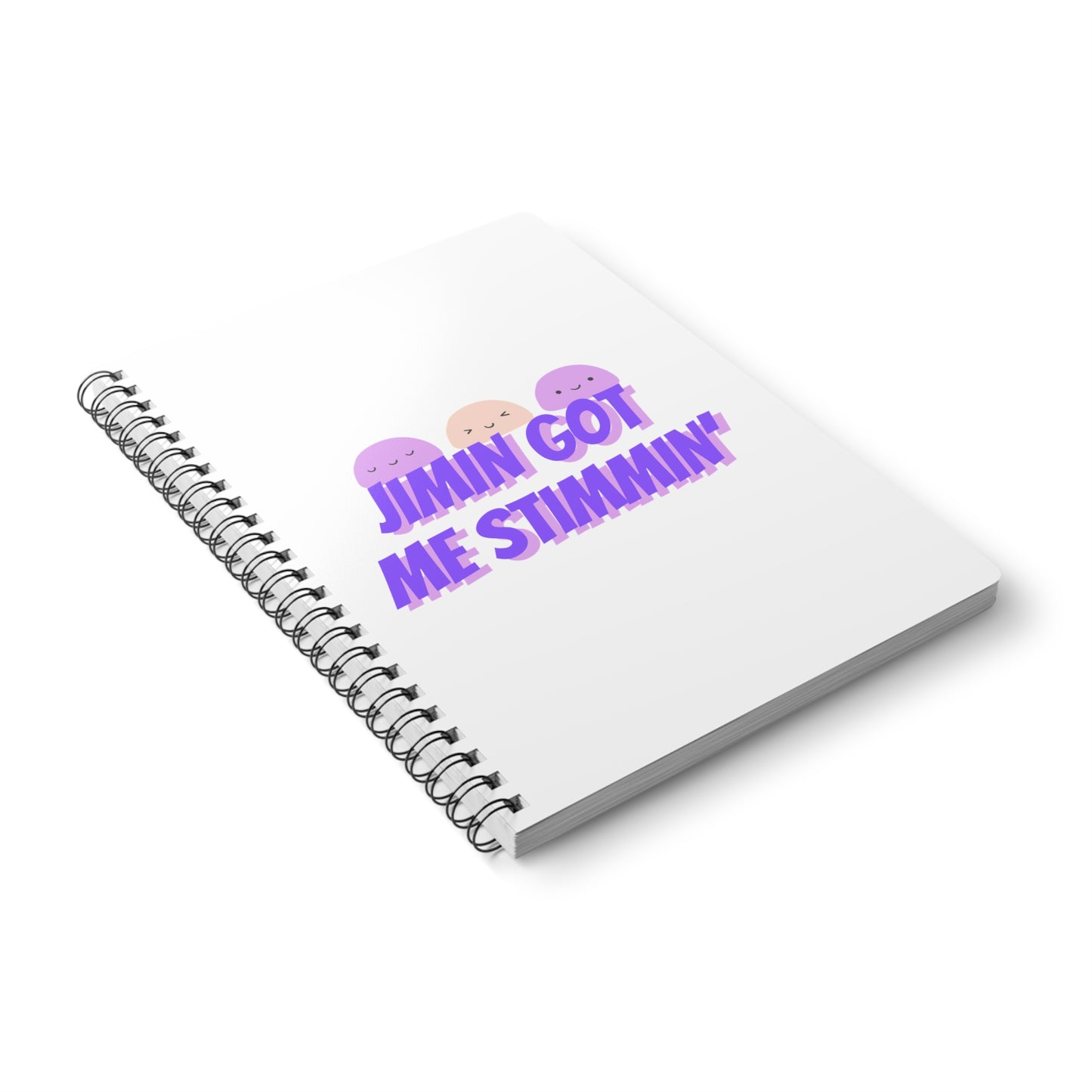 Jimin Got Me Stimmin' (Mochi) Wirobound Softcover Notebook, A5