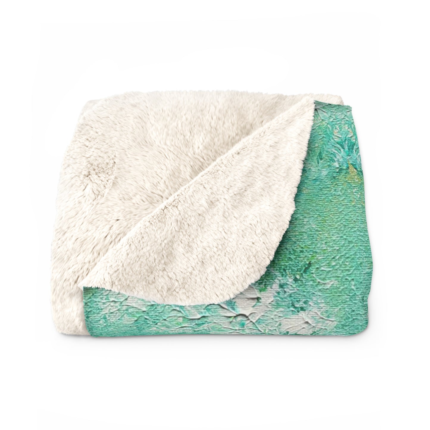 Chlorophyll Sherpa Fleece Blanket