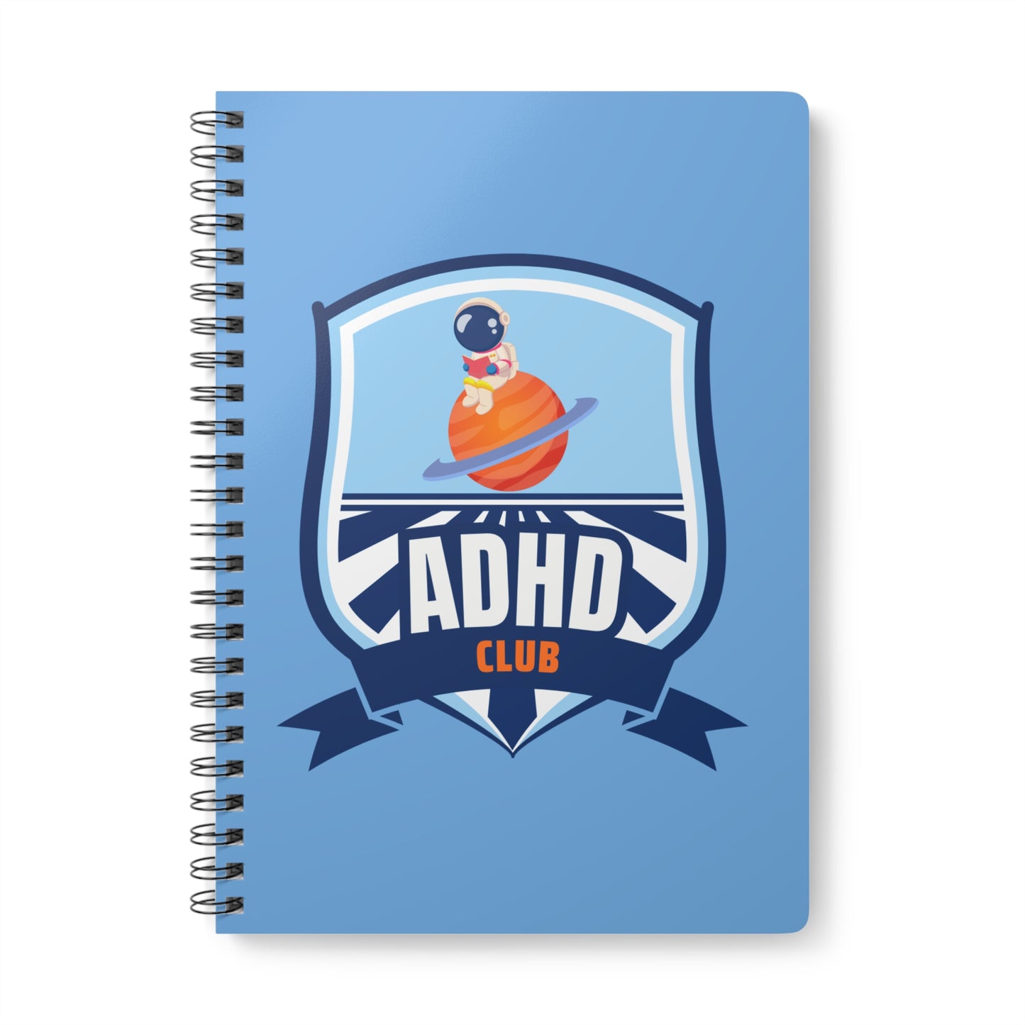 ADHD Club Wirobound Softcover Notebook, A5