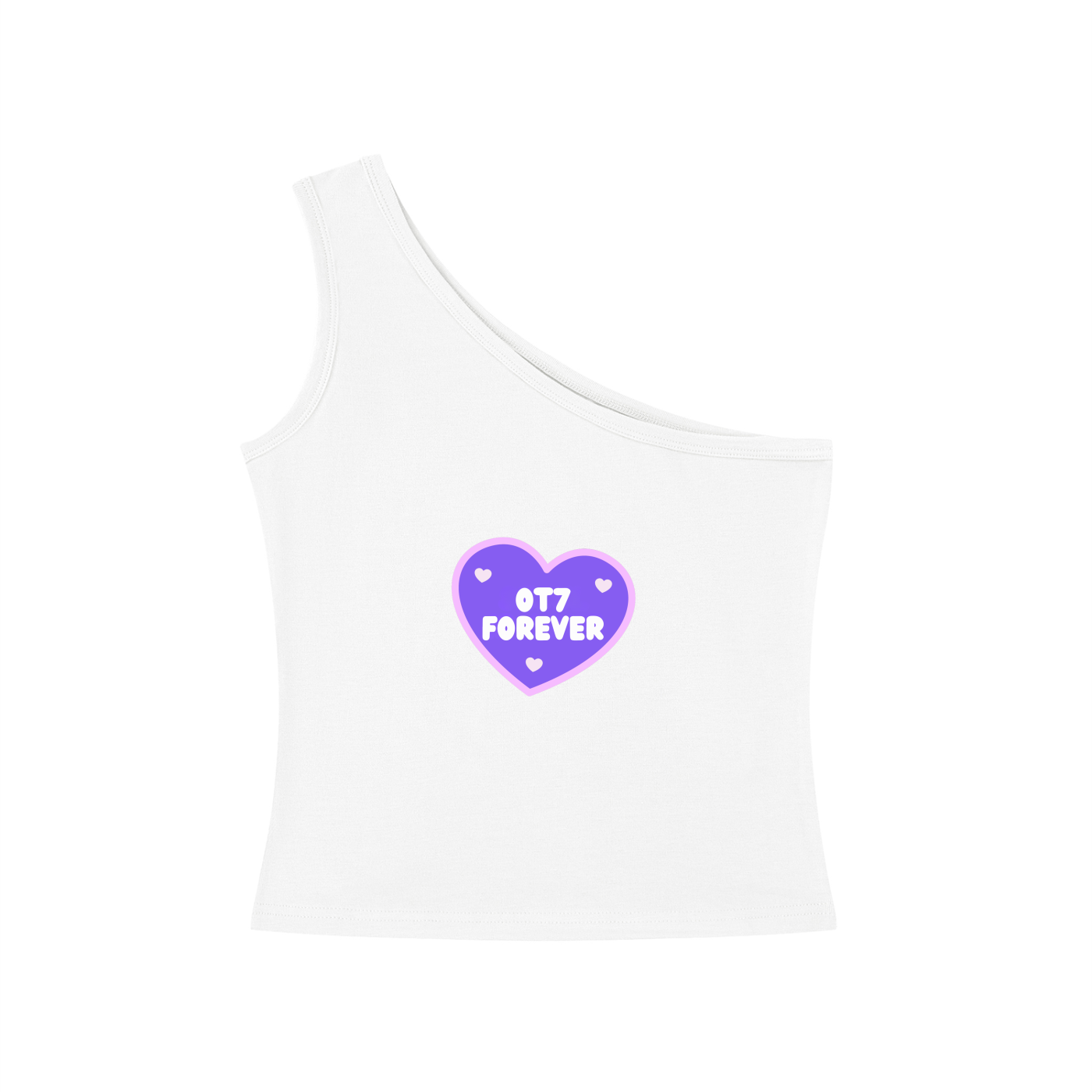 OT7 Forever One-Shoulder Crop T Shirt