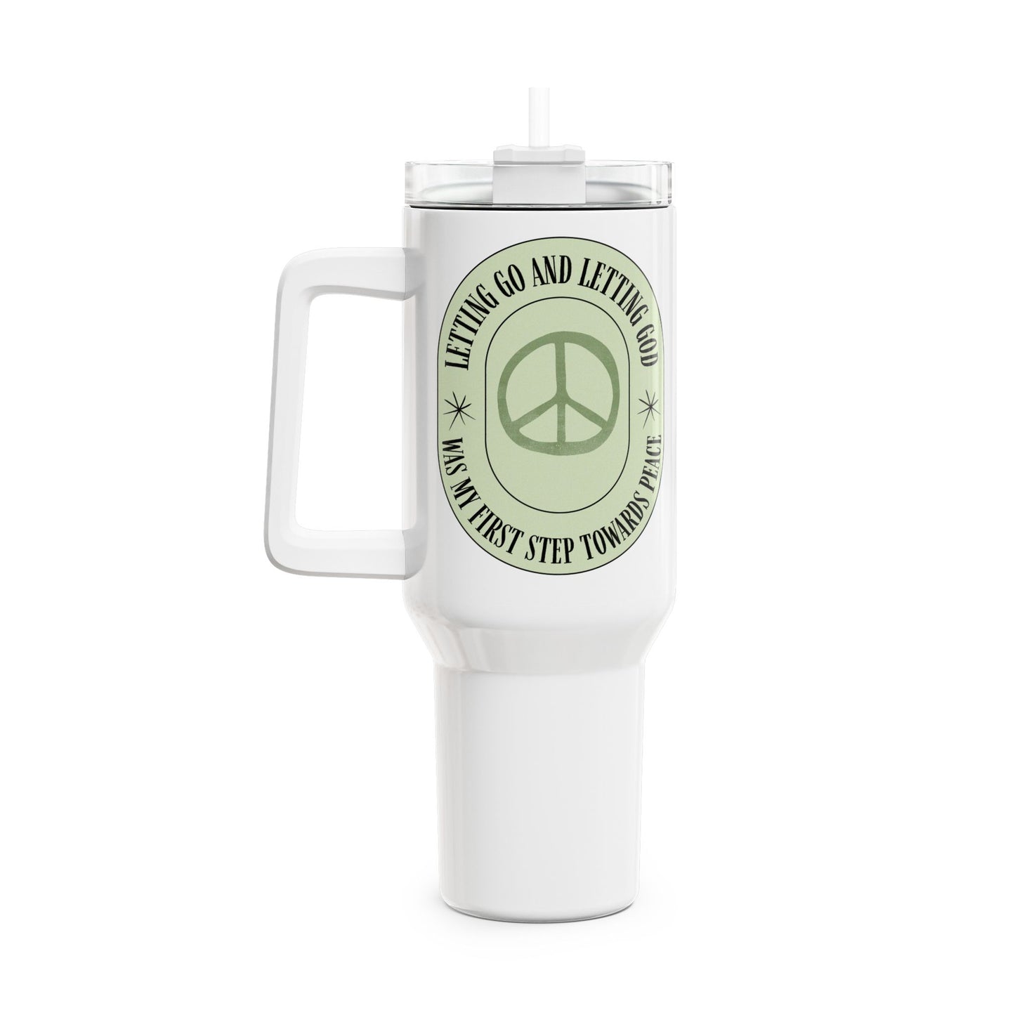 Letting Go & Letting God Tumbler, 40oz