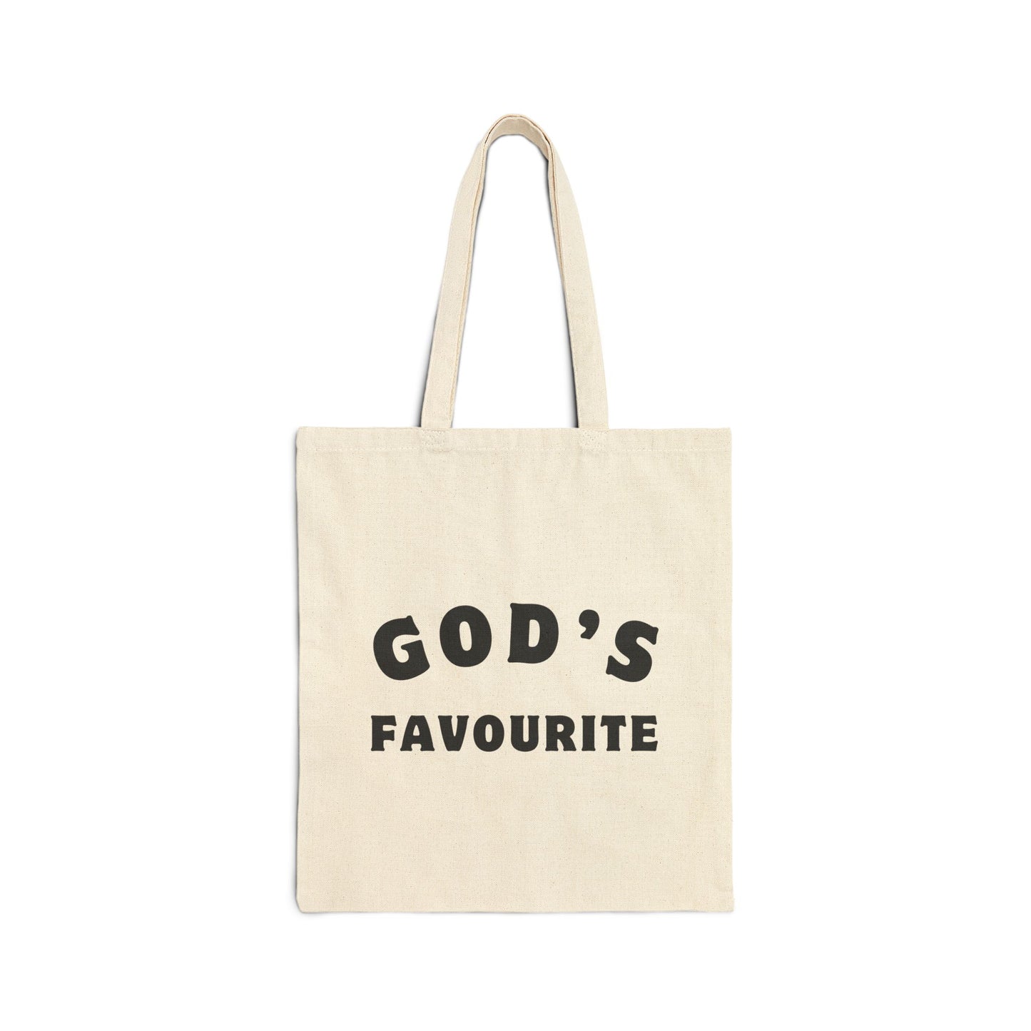 God's Favourite Cotton Canvas Tote Bag