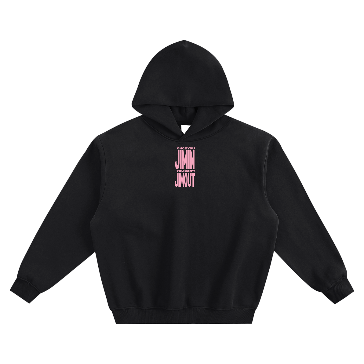 Once You Jimin You Can't Jimout Fleeced Boxy Hoodie