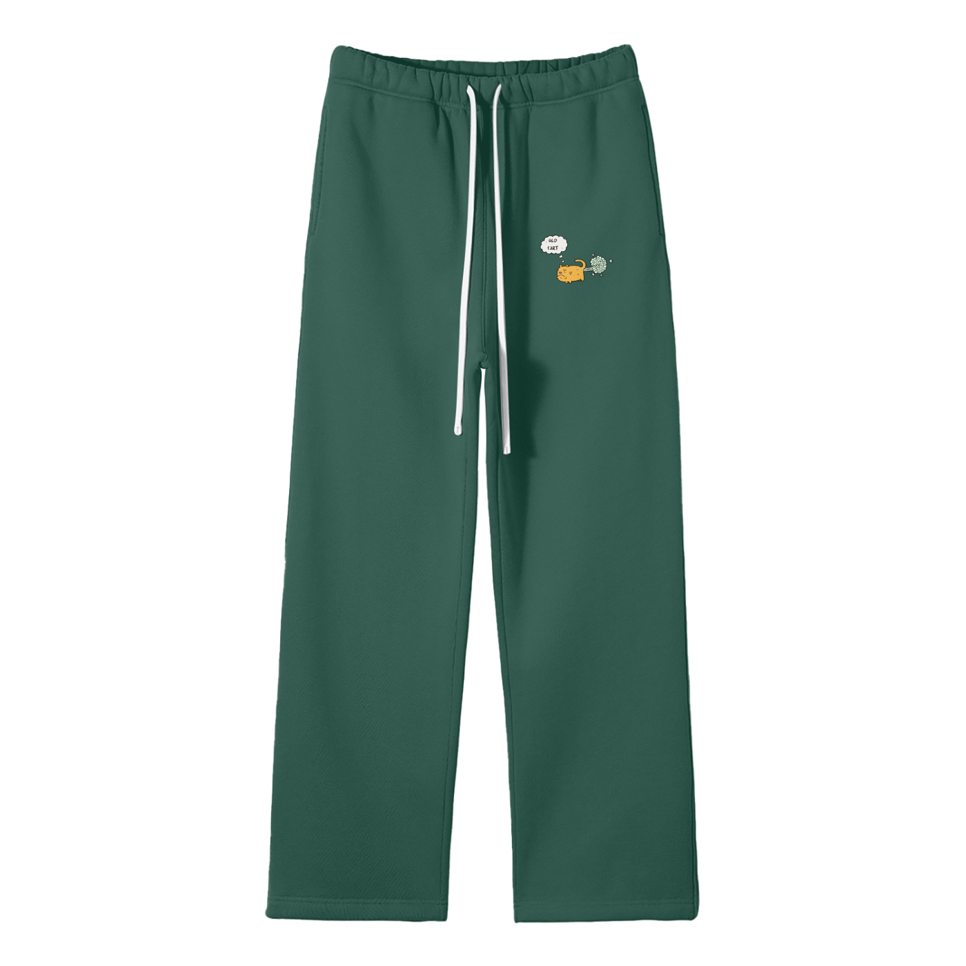 Old Fart Streetwear Fleece Straight Leg Pants
