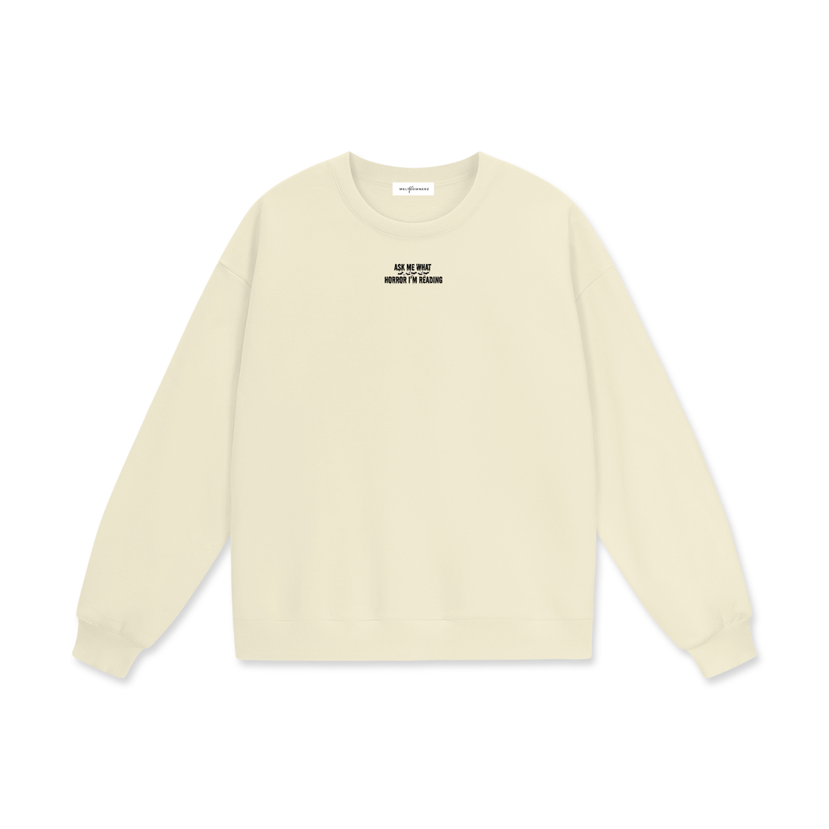 Ask Me What Horror I'm Reading (Bats) Heavyweight Drop Shoulder Sweatshirt