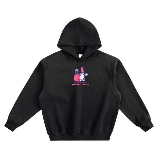 Turn Off The Big Light Fleeced Boxy Hoodie