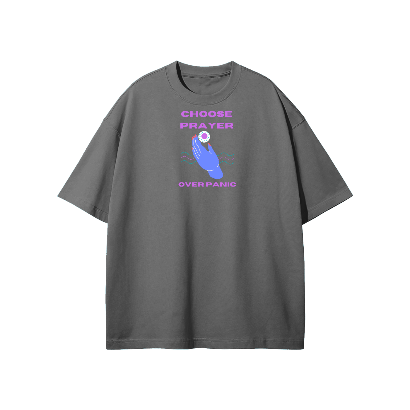 Choose Prayer Over Panic Streetwear Heavyweight Loose Fit T-Shirt