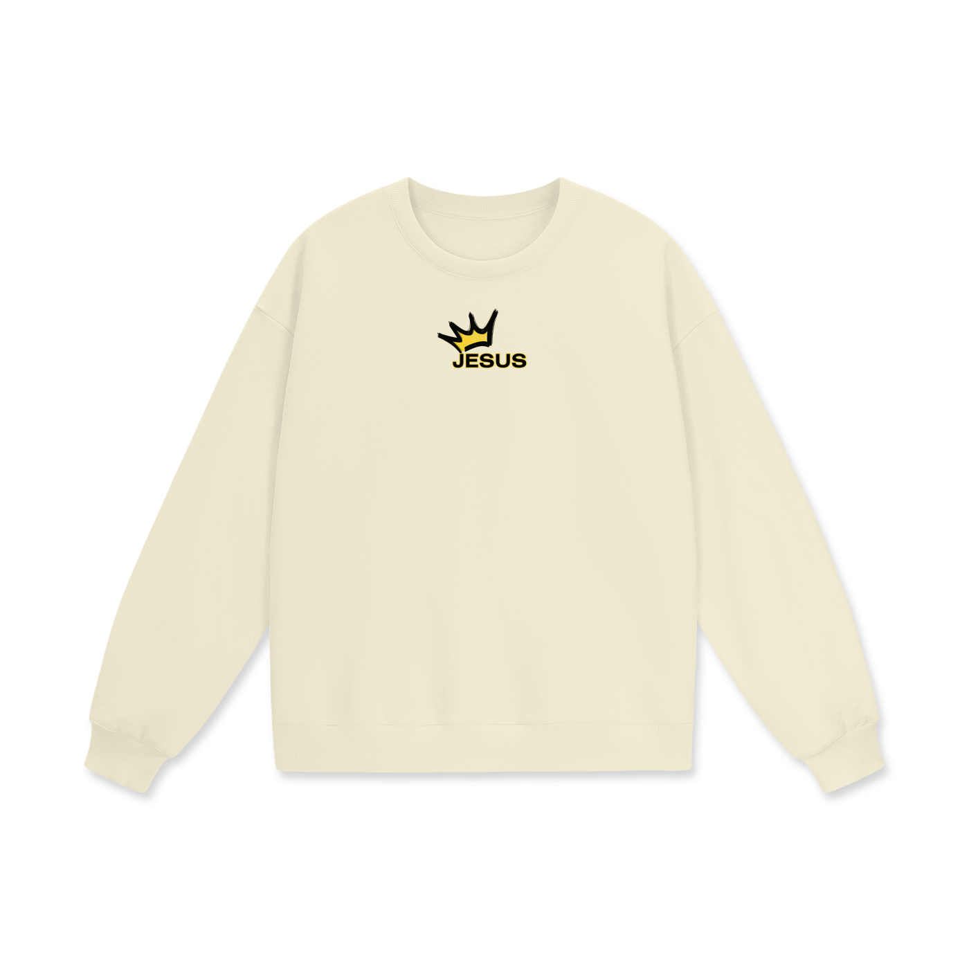 Jesus Is King Heavyweight Drop Shoulder Oversized Fleece Sweatshirt