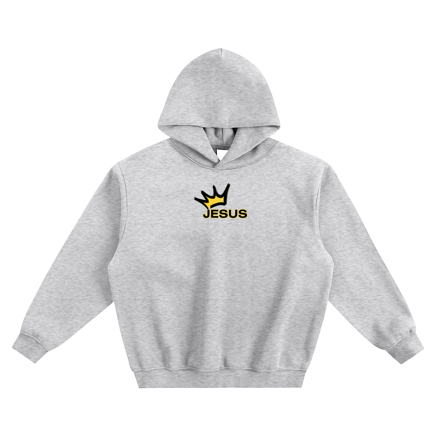 Jesus Is King Fleeced Boxy Hoodie