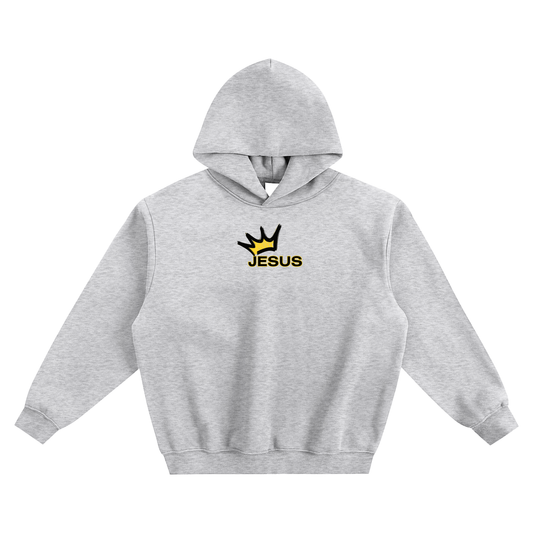 Jesus Is King Fleeced Boxy Hoodie