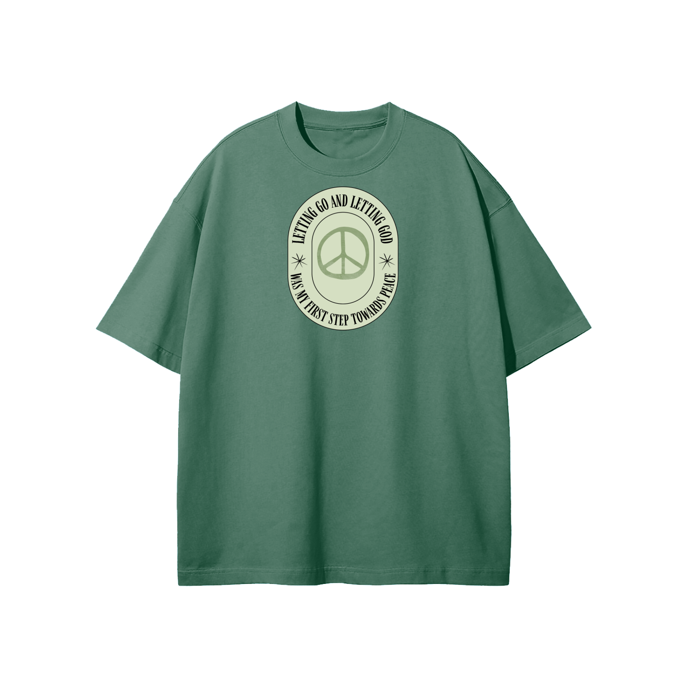 Letting Go & Letting God Streetwear Heavyweight Loose Fit T-Shirt