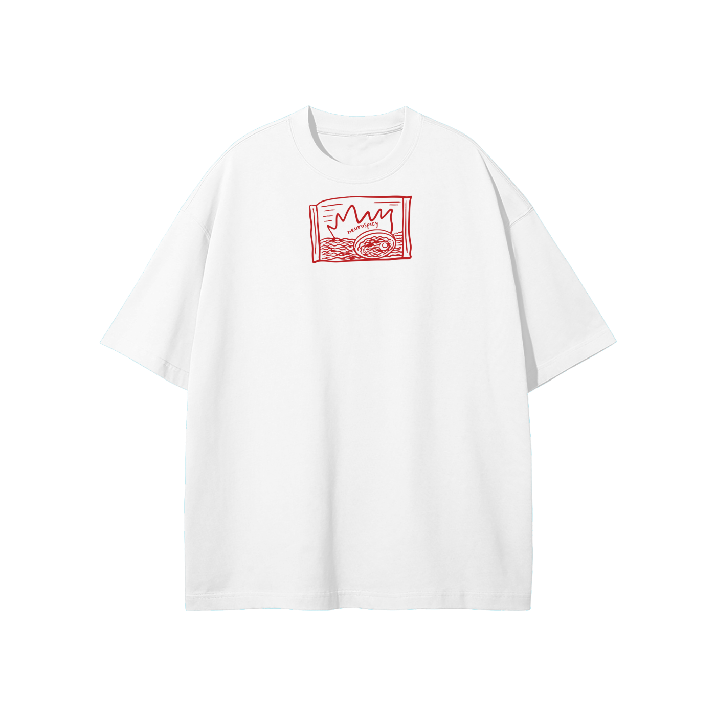 Neurospicy (Ramen) Streetwear Heavyweight Loose Fit T-Shirt