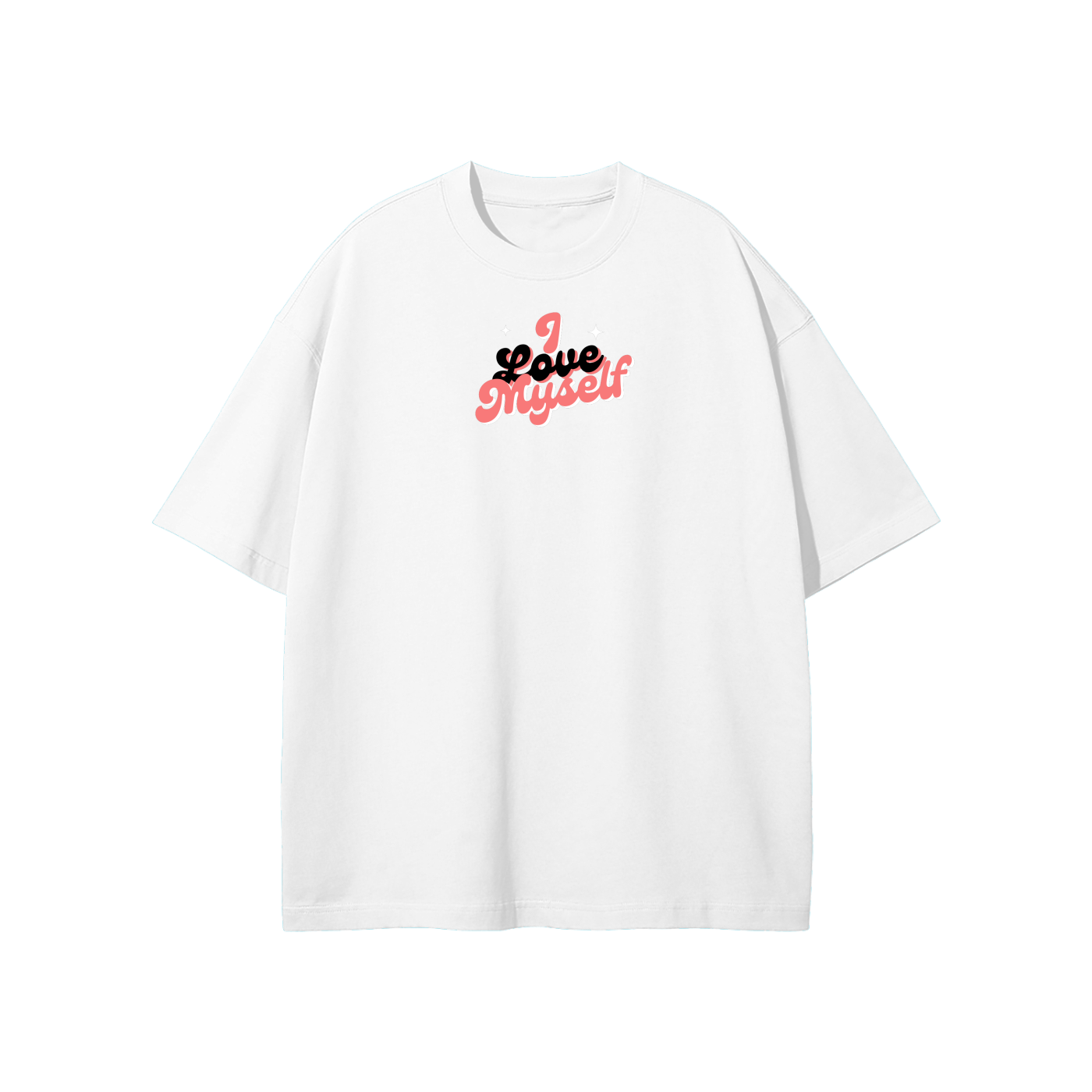 I Love Myself (1) Streetwear Heavyweight Loose Fit T-Shirt
