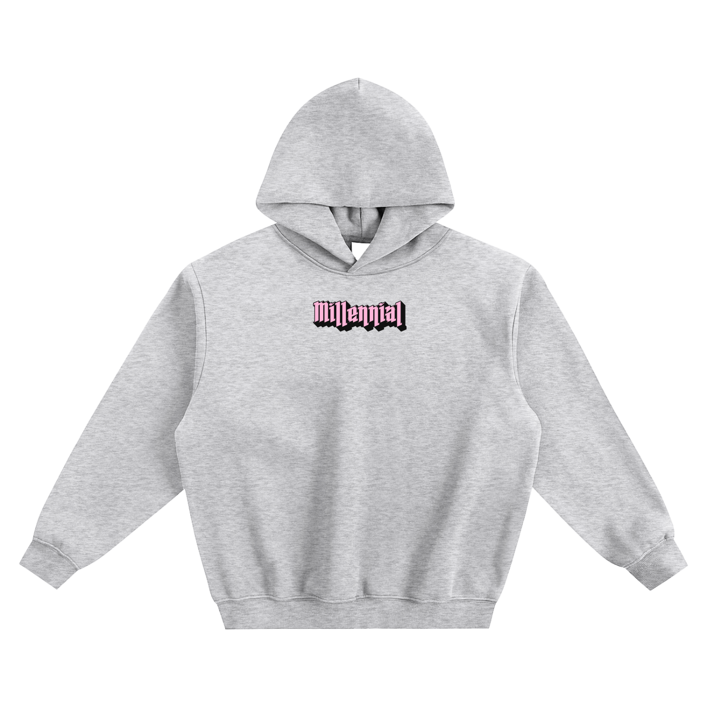 Millennial Fleeced Boxy Hoodie