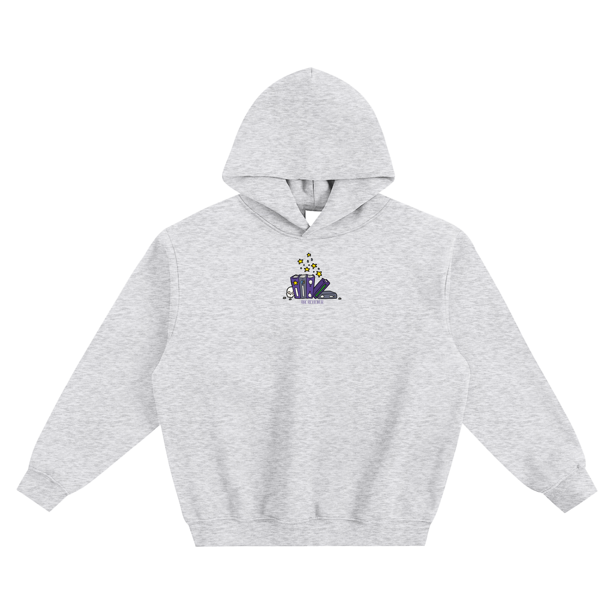 Arc Reviewer (Skull) Fleeced Boxy Hoodie