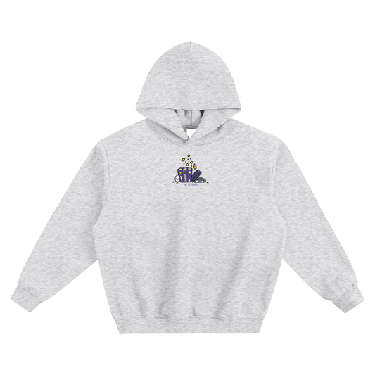 Arc Reviewer (Skull) Fleeced Boxy Hoodie