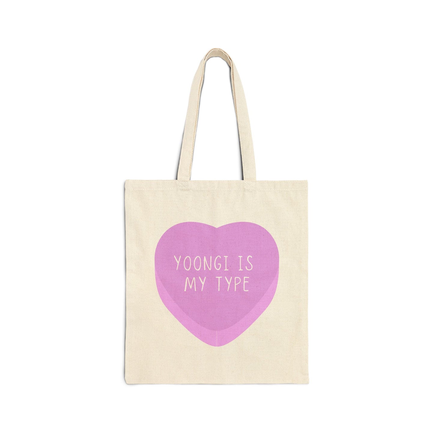 Yoongi Is My Type Cotton Canvas Tote Bag